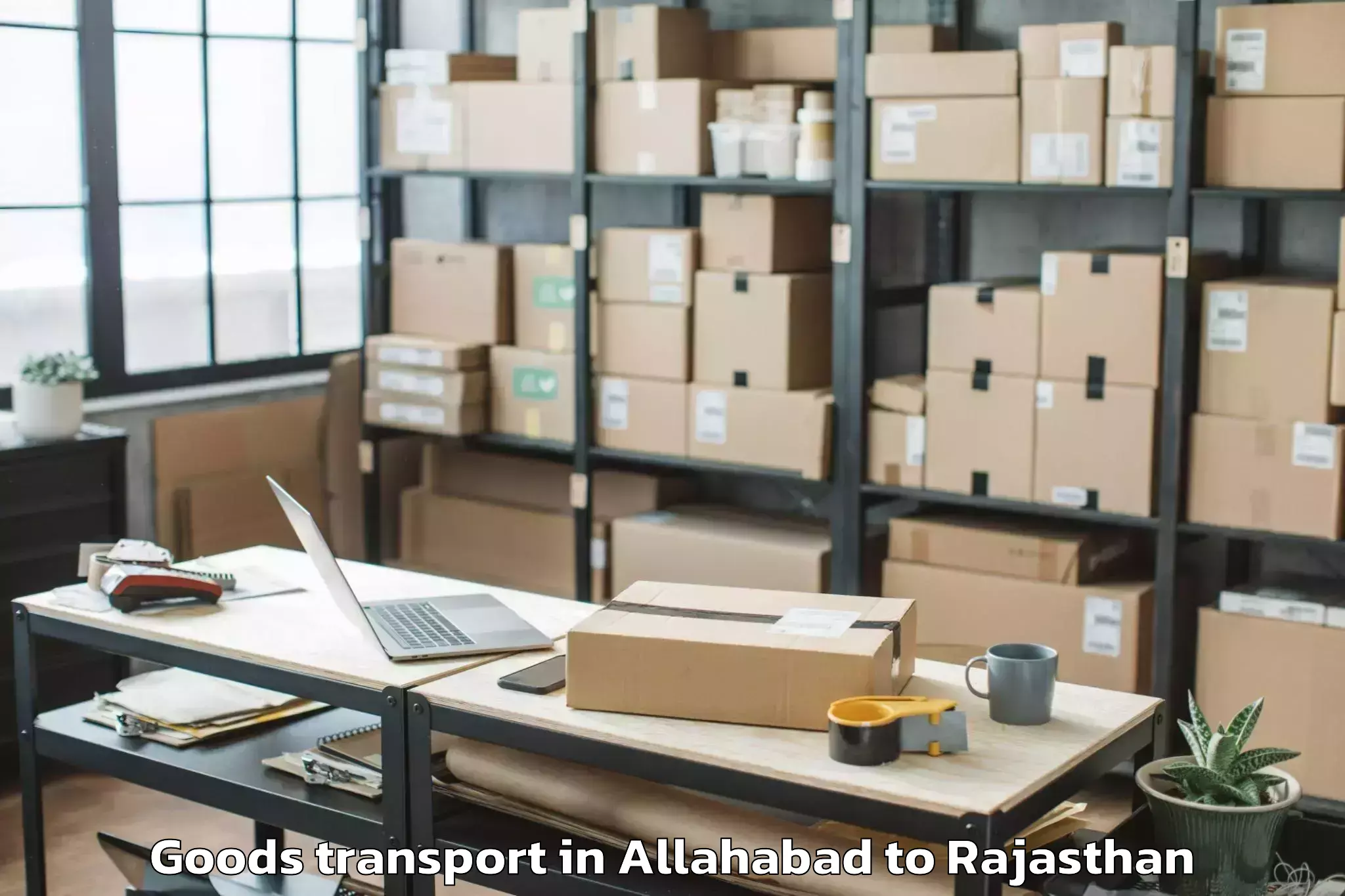 Affordable Allahabad to Sanchore Goods Transport